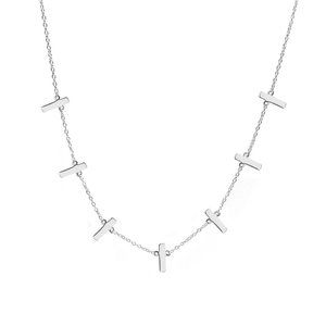 Gold Seven Bar Necklace  Layering necklace  Delicate Necklace  Gold Necklace